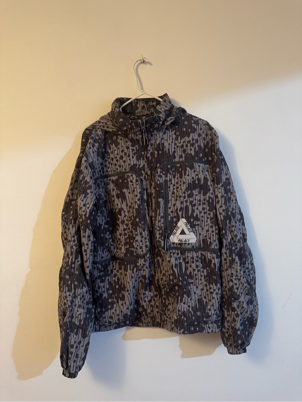 Vintage Palace Grey Digital Camo Hooded Jacket